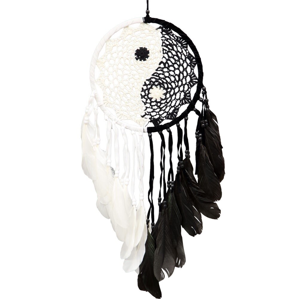 Yin Yang Woven Dream Catcher