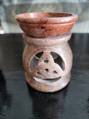 Natural Soapstone Triquetra Aroma Burner