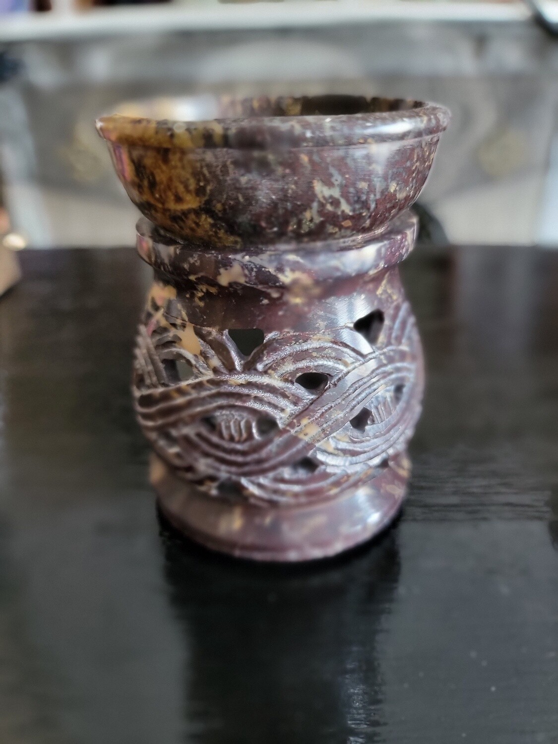 Natural Soapstone Celtic Knot Aroma Burner