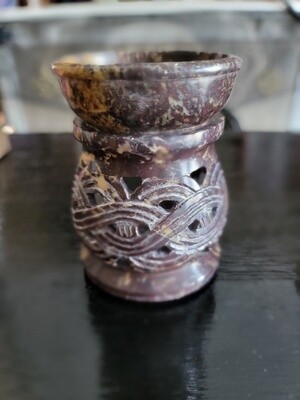 Natural Soapstone Celtic Knot Aroma Burner