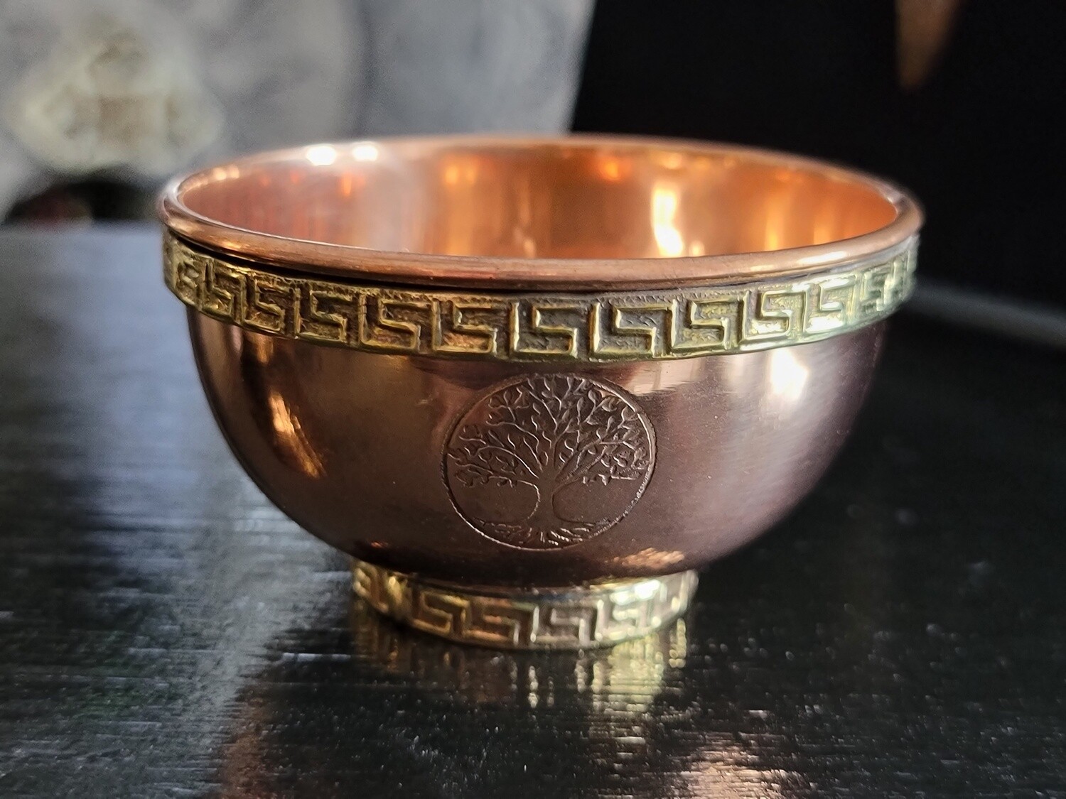 Tree of Life Copper Offering Bowl
