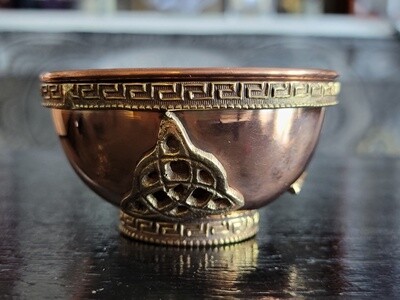 Triquetra Copper Offering Bowl