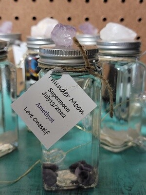 Moon Water - Thunder Moon with Amethyst - Love Oneself - 07/13/2022