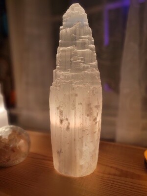 Selenite Lamp - 14&quot;