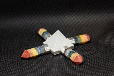 Chakra Stones and Crystal Pyramid Aura Energy Generator
