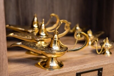 Brass Aladdin Lamp Incense Burner