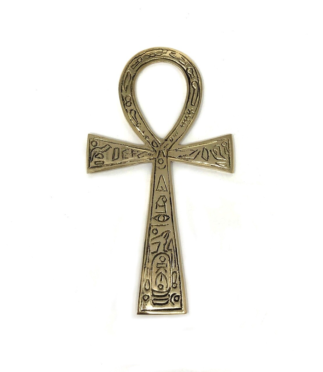 Brass Ankh Hanging 6.5&quot;