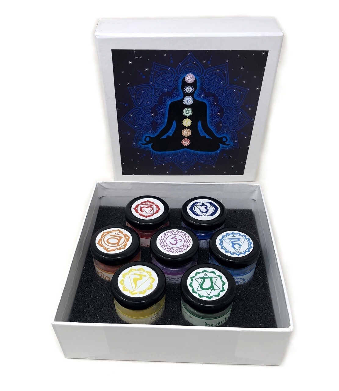 Vrinda Jar Candles 7 Chakra small (Set of 7)