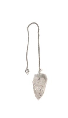 Rough stone pendulum Clear Quartz