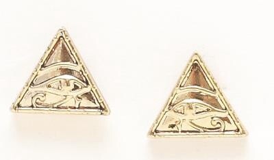 Triangle Egyptian Eyes Earring