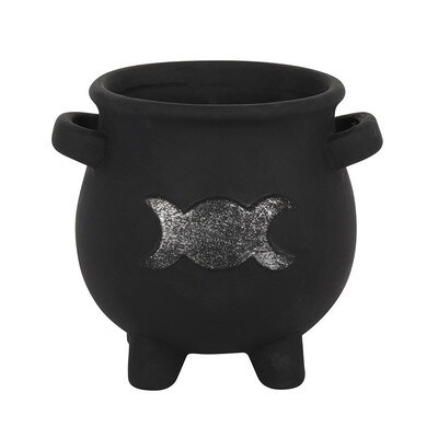 Triple Moon Cauldron Plant Pot (12/24)