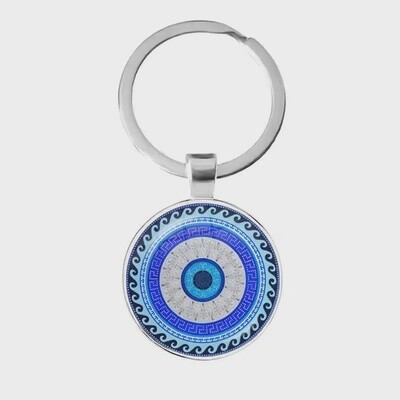 Evil Eye Key Ring  - 4 Waves