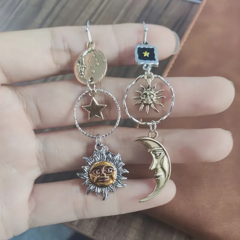 Sun and Moon Earrings