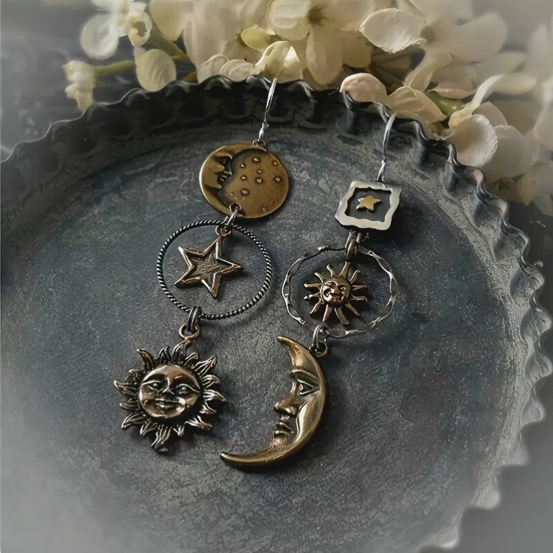 Sun and Moon Earrings
