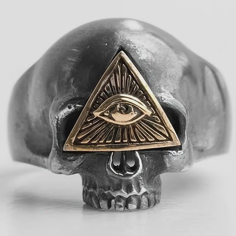 skull eye ring
