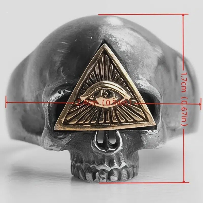 skull eye ring