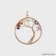 Copper Wire Wrap Chakra Pendant