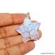 Halo Opal Star Wire Wrap Pendant