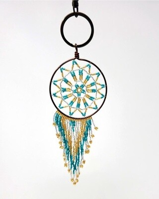 Beaded Dream Catcher Key Ring