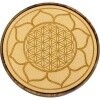 Wood Crystal Grid - Lotus / Flower of Life