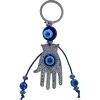 Evil Eye Keychain - Fatima Hand w/ Tassels
