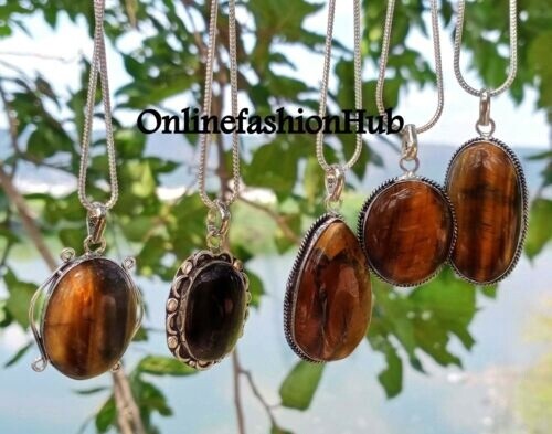 Natural Stone Pendant Necklace