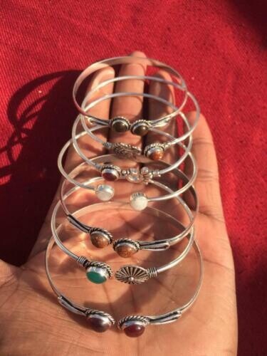Gemstone Silver Bracelets