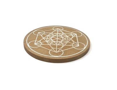 Wooden Grid, Metatron, approx. 6&quot; diameter