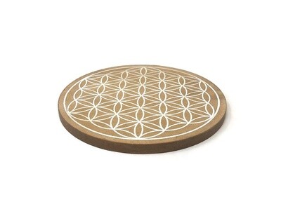 Wooden Grid, Flower of Life, approx. 6&quot; diameter
