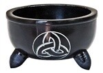 Black Soapstone Triquetra Charcoal Burners