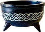 Black Soapstone Celtic Knot Charcoal Burners 2