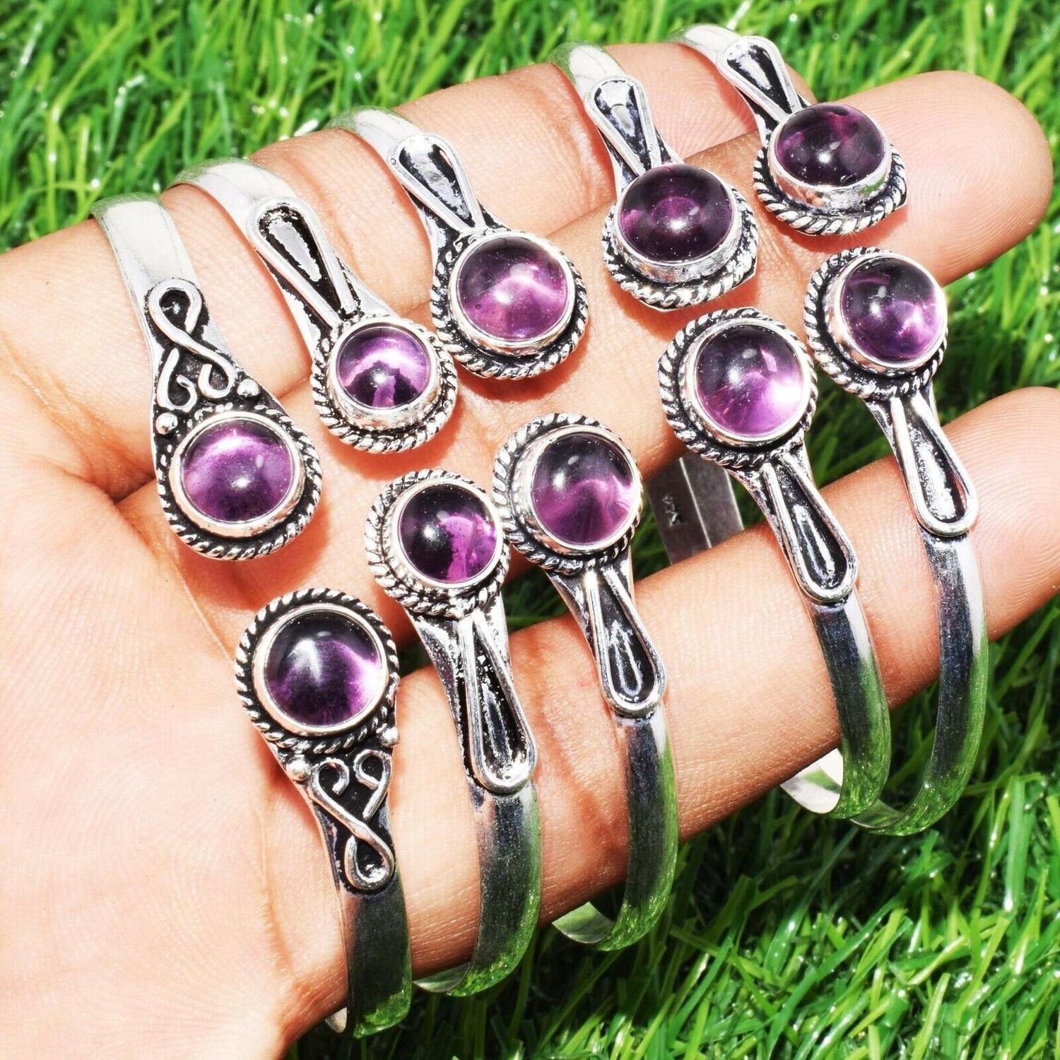 Gemstone Silver Bracelets