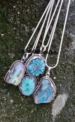 Natural Stone Pendant Necklace