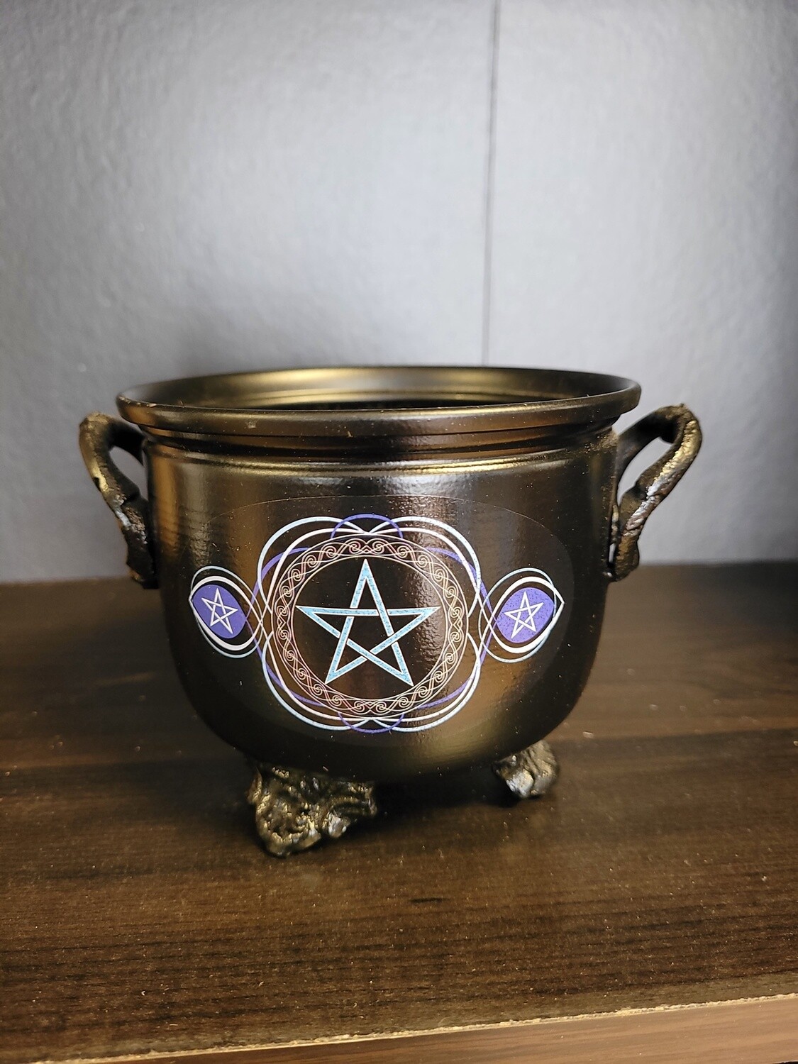 Iron Cauldron Burner - Pentacle