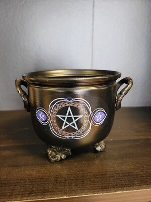 Iron Cauldron Burner - Pentacle