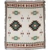 Cotton Heavy Beach Throw Blanket w/Fringe - Native