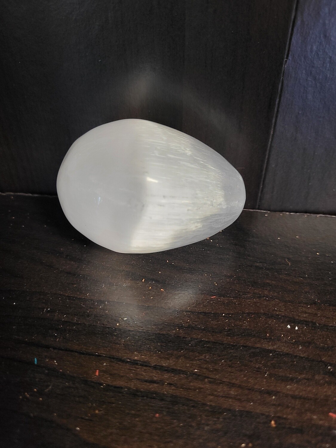 Gemstone Carving White Selenite Egg