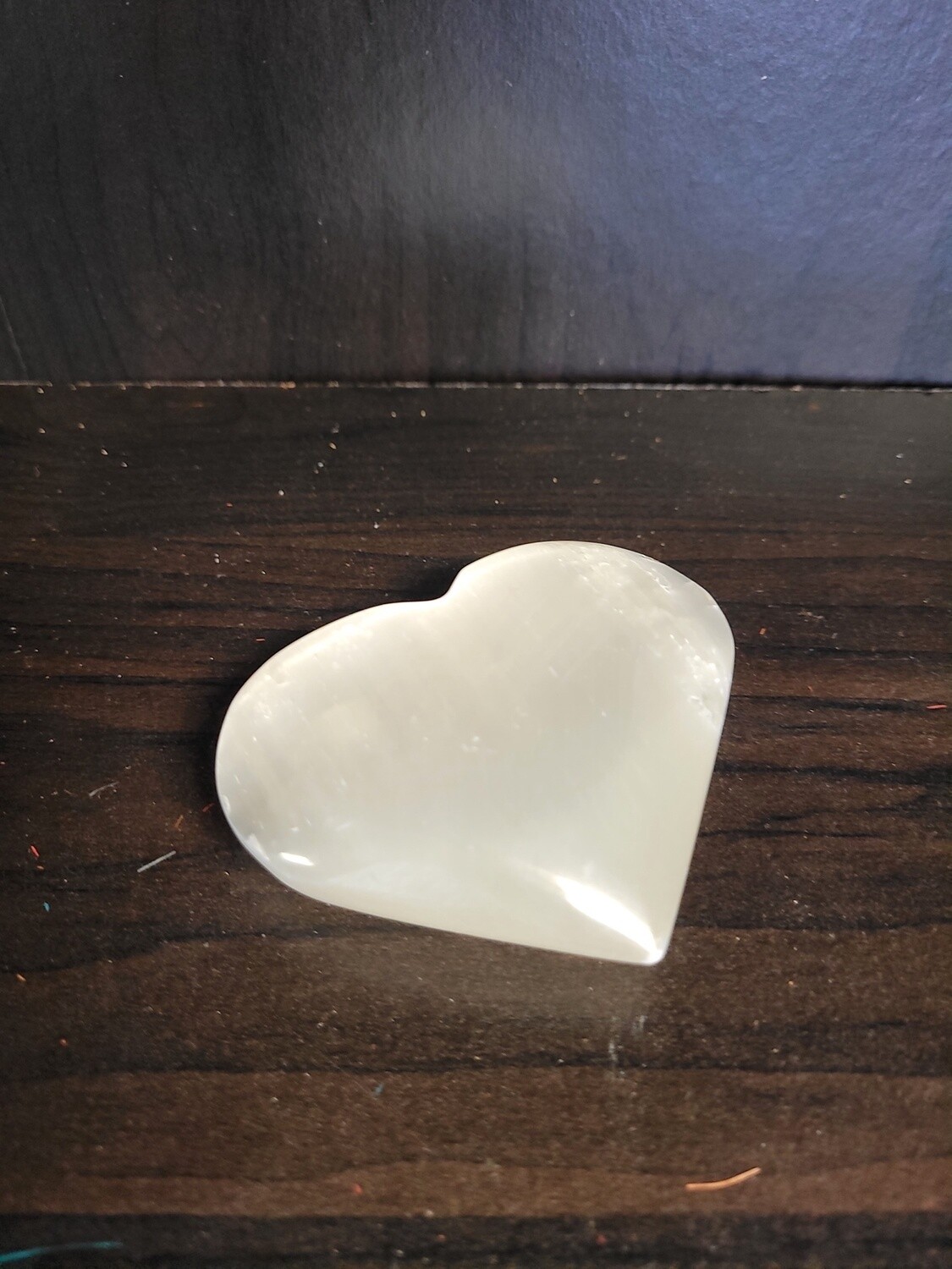 Gemstone Carving 2"-3" White Selenite Heart