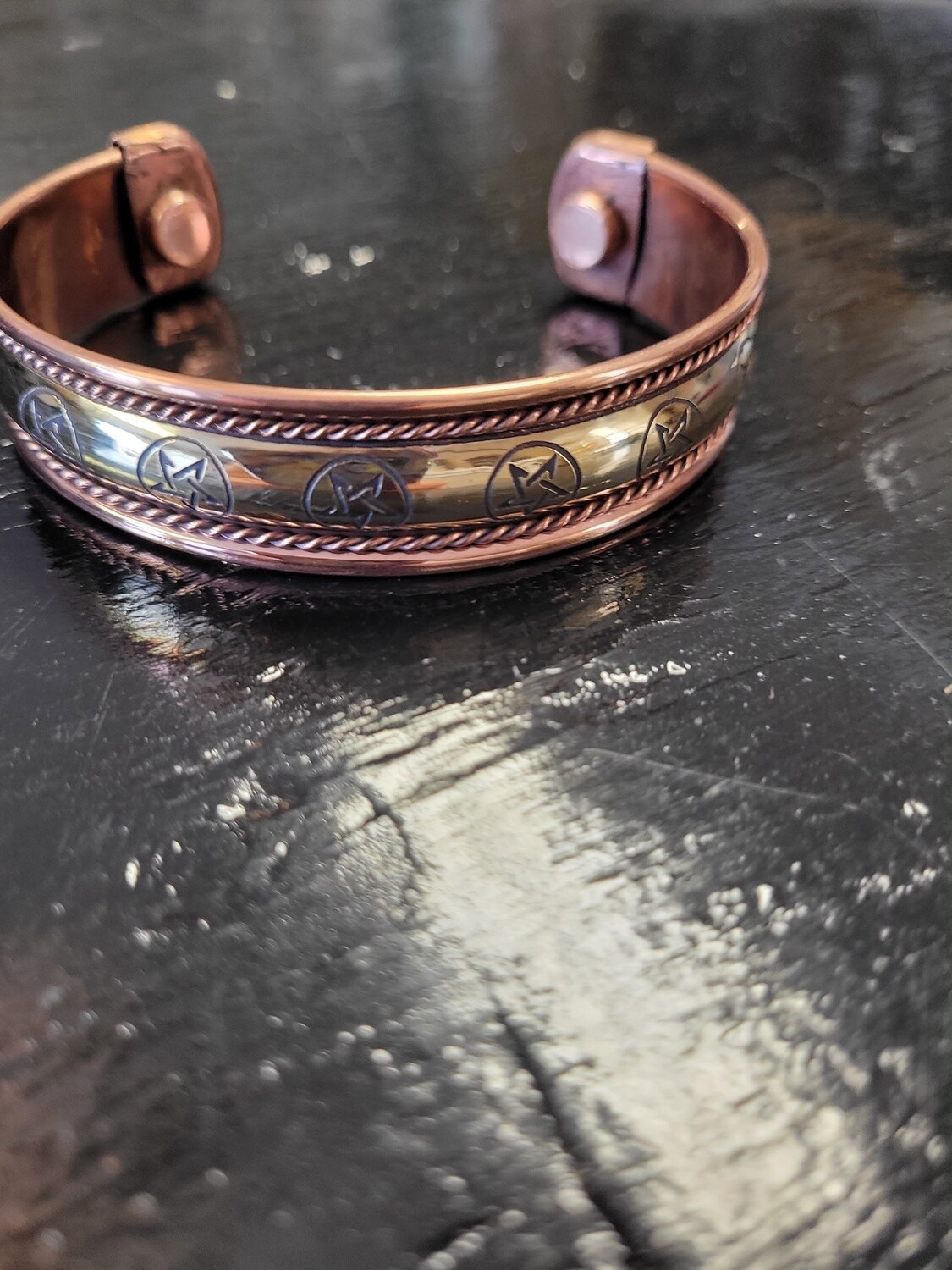 Copper Bracelet Magnetic - Pentacle