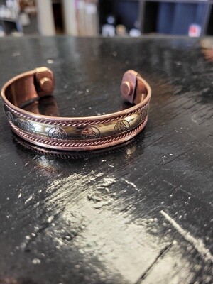 Copper Bracelet Magnetic - Triquetra