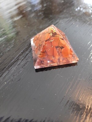 Orgone Resin Pyramid Jasper - Root Chakra