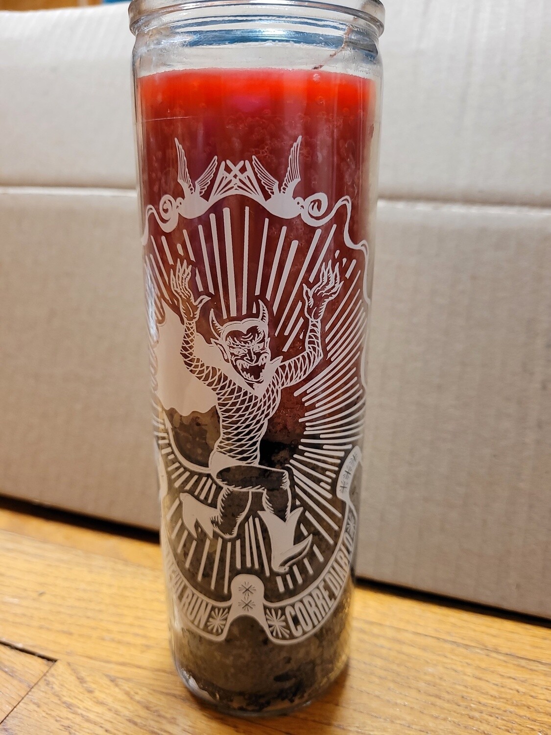 Run Devil Run (Corre Diablo) 7 Day Prayer Candle