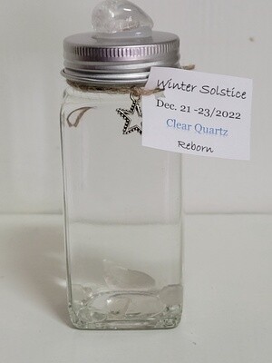 Moon Water - Winter Solstice Dec 21-23, 2022 - Clear Quartz - Rebirth