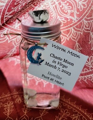 Moon Water - Worm Moon with Howlite - Pure of Heart - 3/7/2023