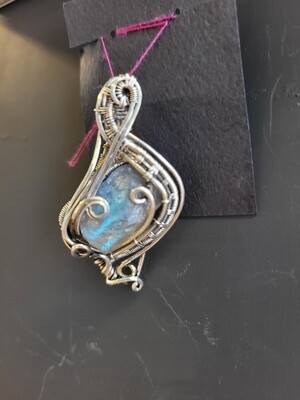 Rough Labradorite Music Pendant