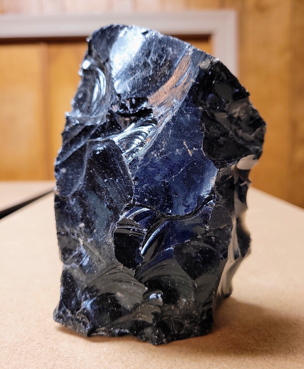 Black Obsidian Large Raw, Size: 21.75oz