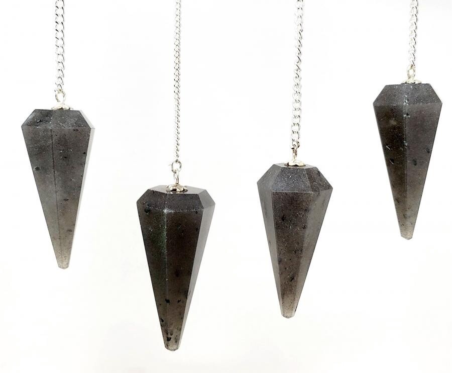Grey Aventurine Pendulum w/Chain