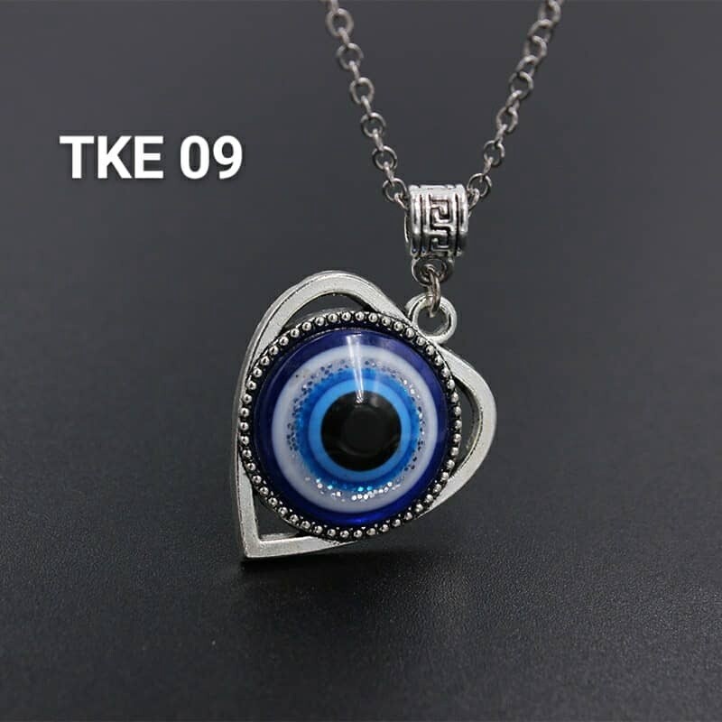 Evil Eye Heart Pendant