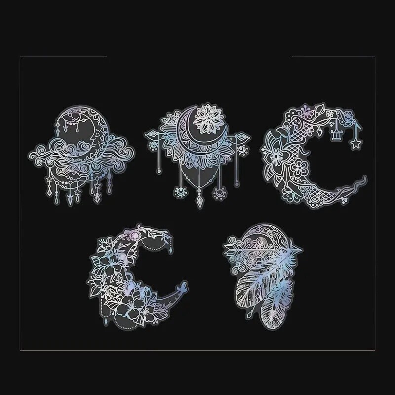 Moon Silver Sticker