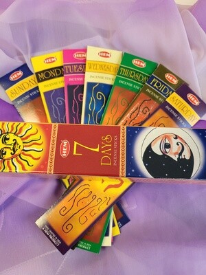 Seven Day Incense Pack